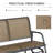 2-Person Outdoor Glider Bench, Patio Double Swing Rocking Chair-129106728
