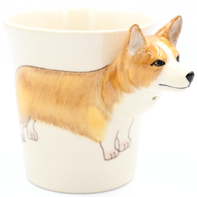 Grande tasse brun Corgi 10 oz