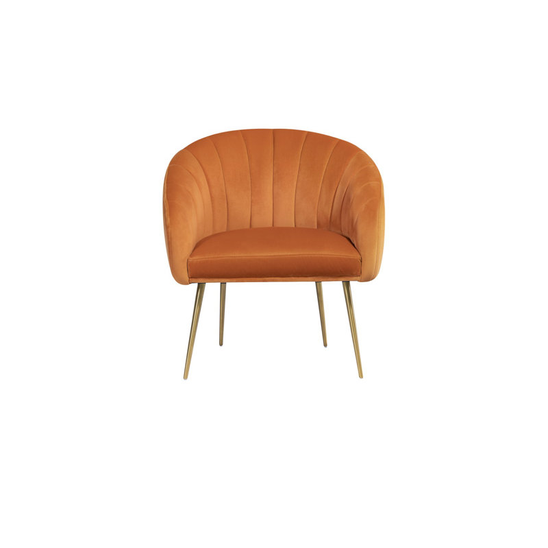 Jaylynn Upholstered Accent Chair, Orange