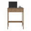 Bureau d'ordinateur avec 2 tablettes latérales et surface de travail spacieuse