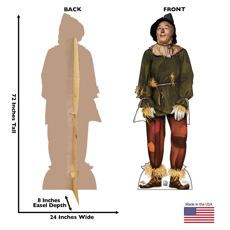 Scarecrow 72" x 24" Cardboard Standup from Wizard of Oz