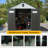 8X8ft Outdoor Storage Shed With Lockable Door, Waterproof Outside Sheds With Windows & Vents, Heavy-Duty Tool Storage Shed For Patio Furniture, Lawn Mower, Bike-119306972