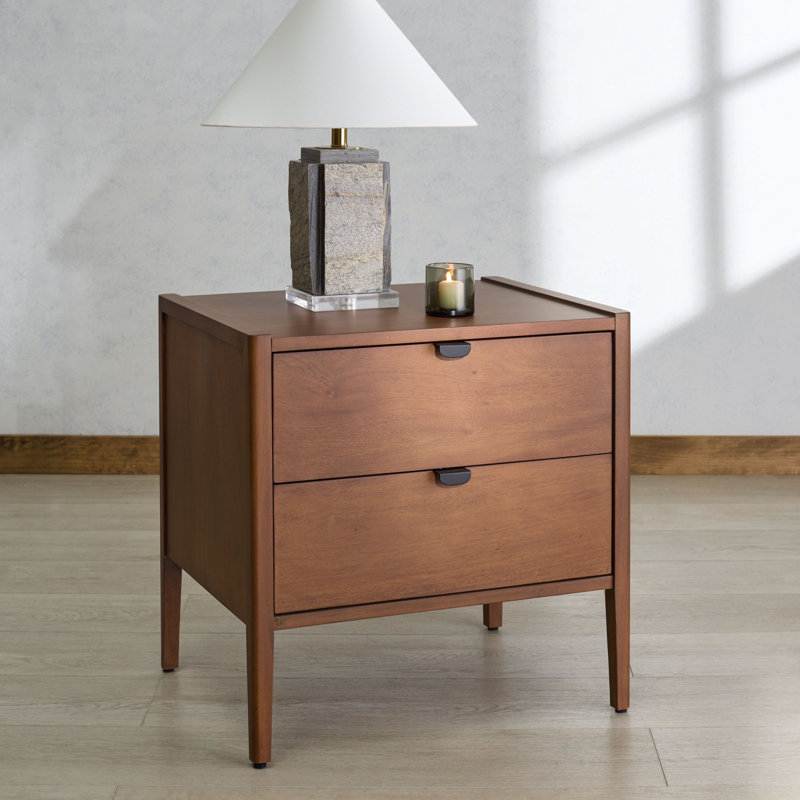 Mayalyn Wood 2 Draw Nightstand