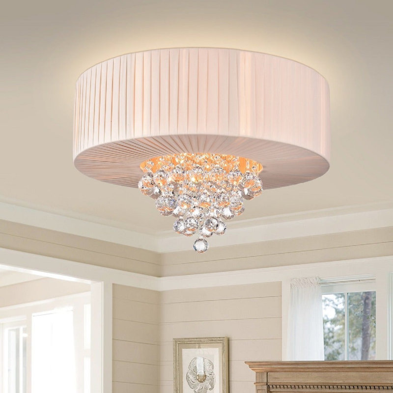 Plafonnier encastré au style lustre 20" 4 lumières Brooklington