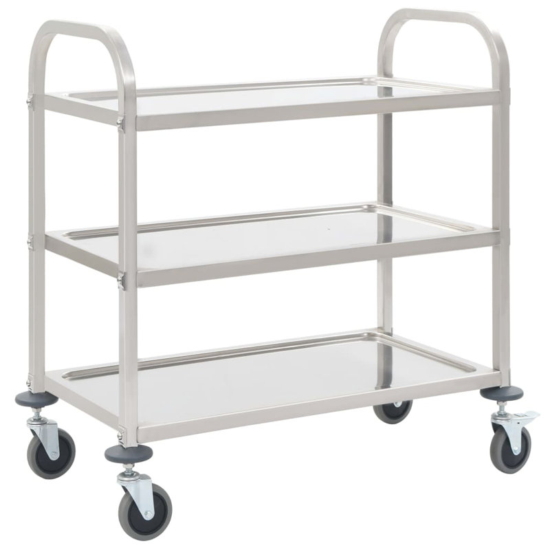 Chariot de cuisine Kapka, H 34,3 po x l 32,9 po x P 17,7 po