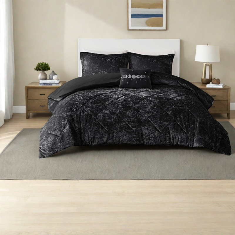 Ensembles de literie de luxe, grand confort en velours de polyester grand confort moderne