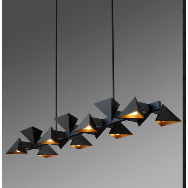 Plafonnier triangulaire 10 lumières Nightingale