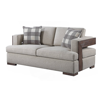Combining Style Loveseat With 2 Toss Pillows