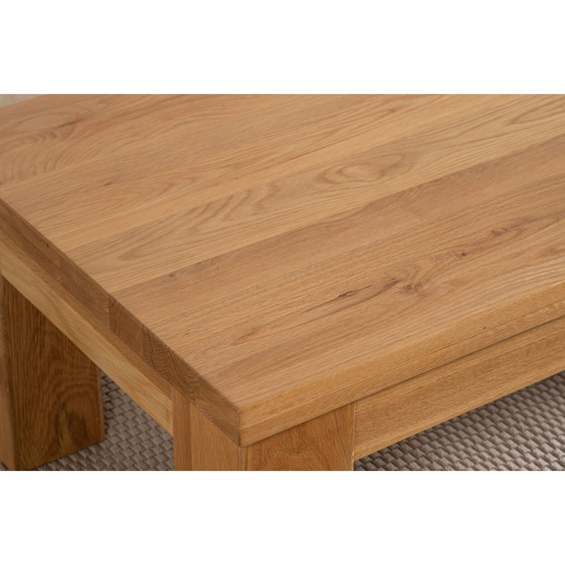 Ipava Solid Wood Four Leg Coffee Table, 40cm H x 62cm W x 122cm D