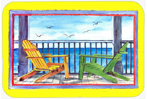 Planche à découper en verre caroline trésors adirondack, Jaune