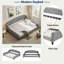 Lit de jour moderne avec bouton capitonné et pieds solides-609136786