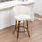 Devault Swivel Upholstered Counter Stool With Wood Frame-123161754
