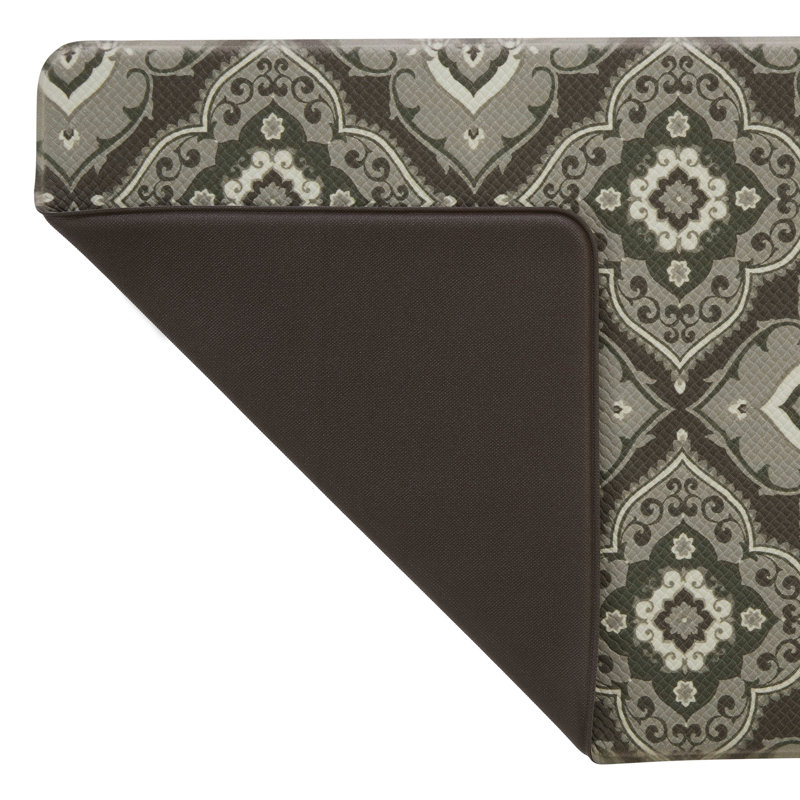 Laura Ashley Allie Wellness Anti-Fatigue Mat, Rectangle 1'5" x 2'8", Dark Gray