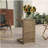 C-shape end table  Brown