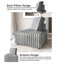 Ensemble de chaises modulaires en velours 6 pièces-1838458395