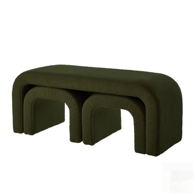 Bancs de repose-pieds en U modernes en forme de U pour vestibule, chambre à coucher et salon - Solution de siège multifonctionnelle et élégante