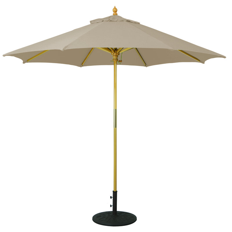 Nadasha 108'' Market Umbrella, Beige Suncrylic