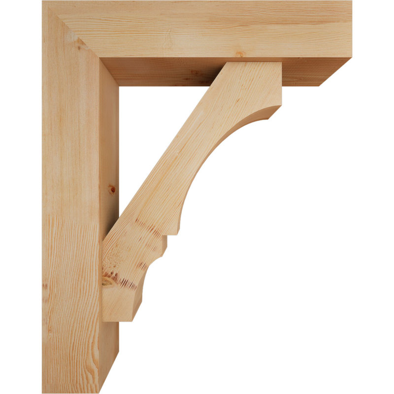 Support de bloc Balboa avec entretoise décalée, 38 x 30, Sapin Douglas de l 7 1/2 (lisse)