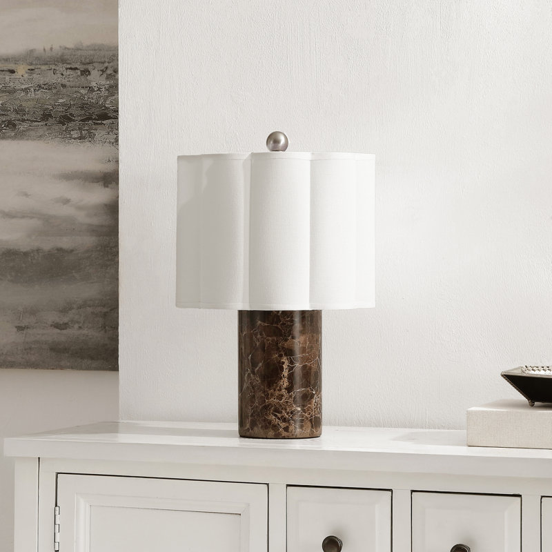 Rosalie 17.5" Marble Table Lamp