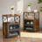 Narrow Side Table Set Of 2 With Drawer, End Table Set, Bedside Furniturefor Small Spaces-1586722804