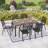 6 - Person Patio Dining Set with Rectangular Table