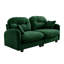 Canapé 74 po en chenille moderne avec dossier capitonné, coussins de confort en forme de nuage et accoudoirs élégants - vert-1086897684