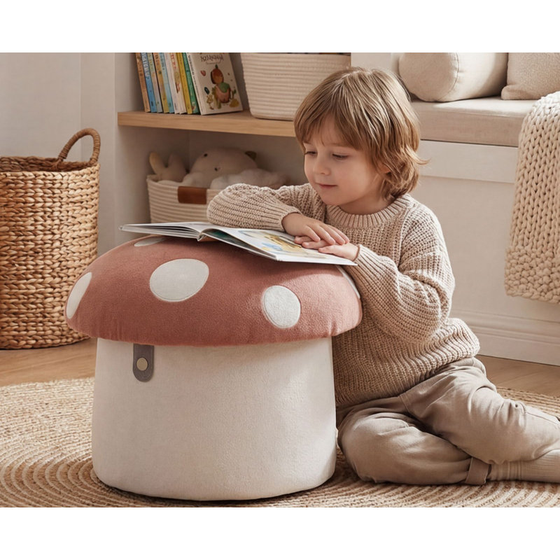 Children's Ottoman, Pink