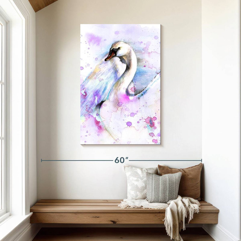 Brampt Abstract Swan, 45" H x 30" W