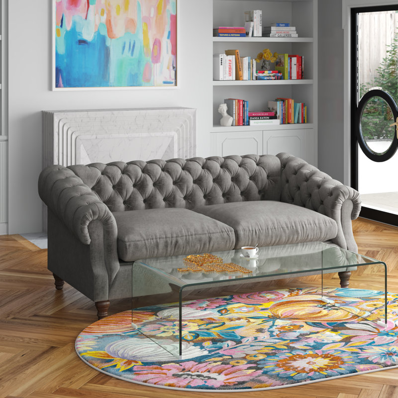 Elisha 2 Seater Sofa Bed, Standard, Light Brown, Standard