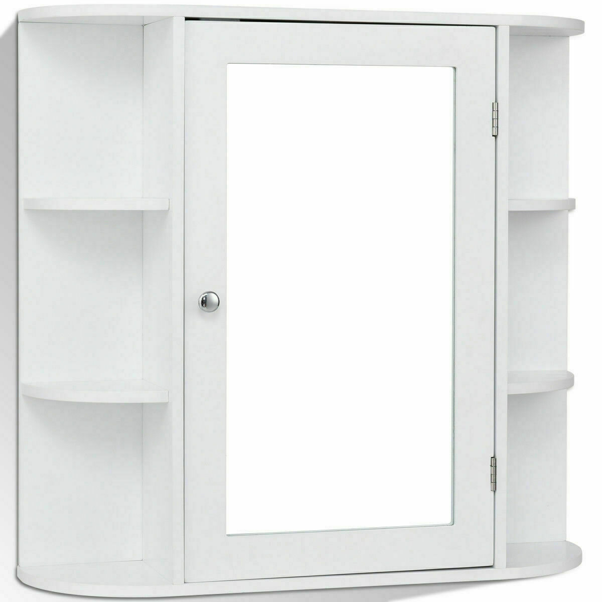 FORCLOVER 14 in. W x 7 in. D x 20 in. H Wall Mounted Bathroom Storage Wall Cabinet in White