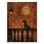 Balcon au clair de lune - Affiche murale en bois représentant un teckel-1029951641-1029951640