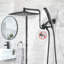 Bras de douche pivotant tout en métal à haute pression 10 pouces avec douchette à main-110891049