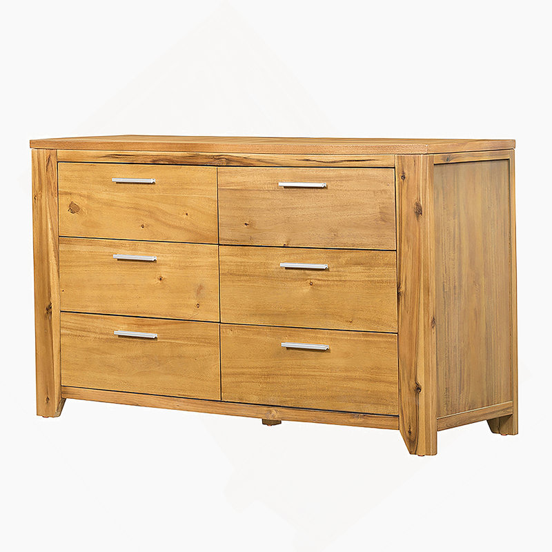Commode 6 tiroirs 53 x 17 x 31,5 po