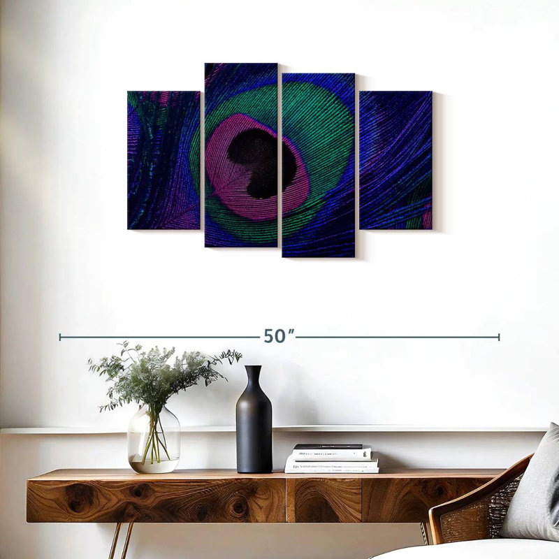 Brampt Peacock Feather Plume Spot, 22" H x 36" W