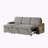 85.8" Pull Out Sleeper Sofa L-Shaped Couch With USB Port And T-pyce Port-79427452
