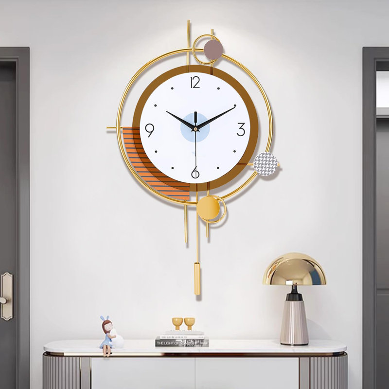 Grande horloge murale moderne et silencieuse
