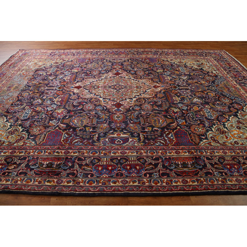 Tapis persan à motif pictural Kashmar 9 x 13