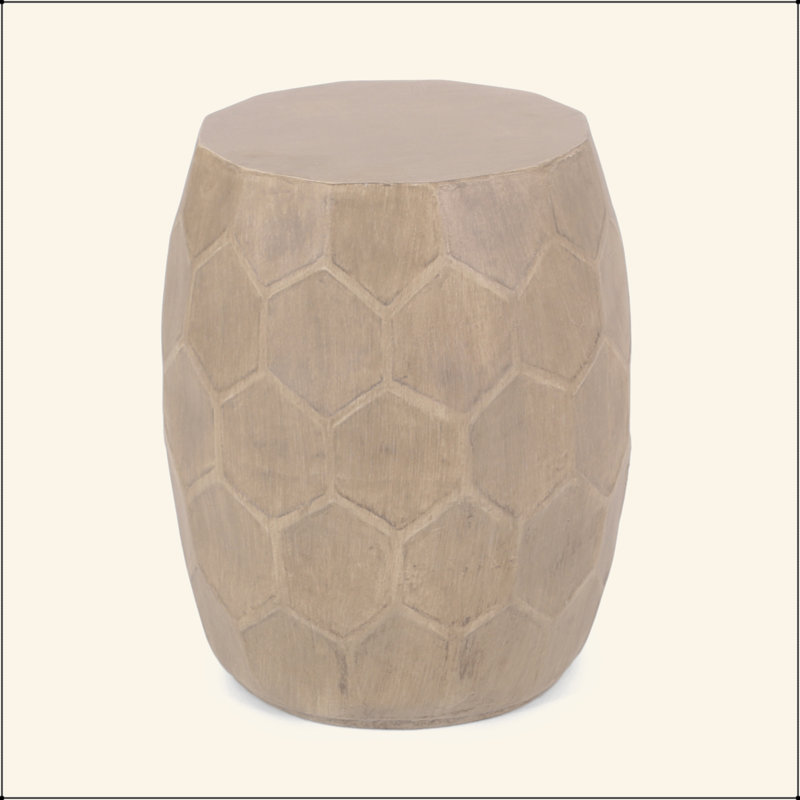 Versatile Lightweight Concrete Side Table For Outdoor And Indoor Use