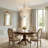 Cavrie 9-Light Vintage Candle Dimmable Chandelier with Crystal Accents