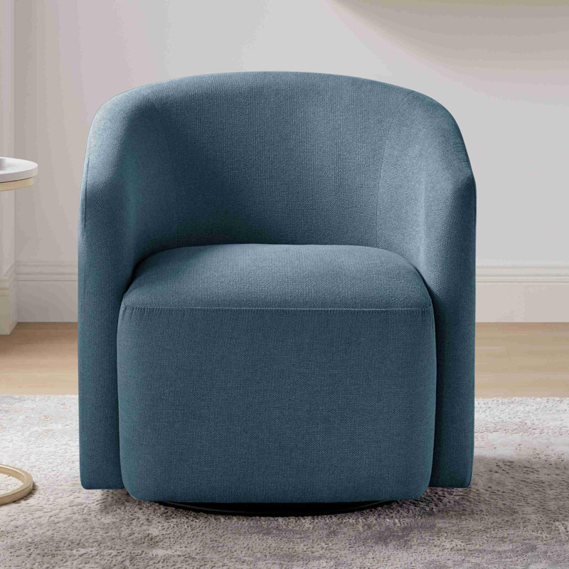 Fauteuil demi-tonneau pivotant 360, Bleu