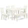 Alingtons Solid Wood Rubberwood Dining Set