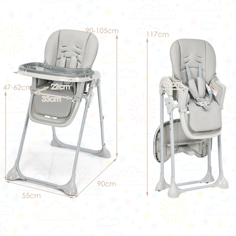Sturminster High Chair, Grey