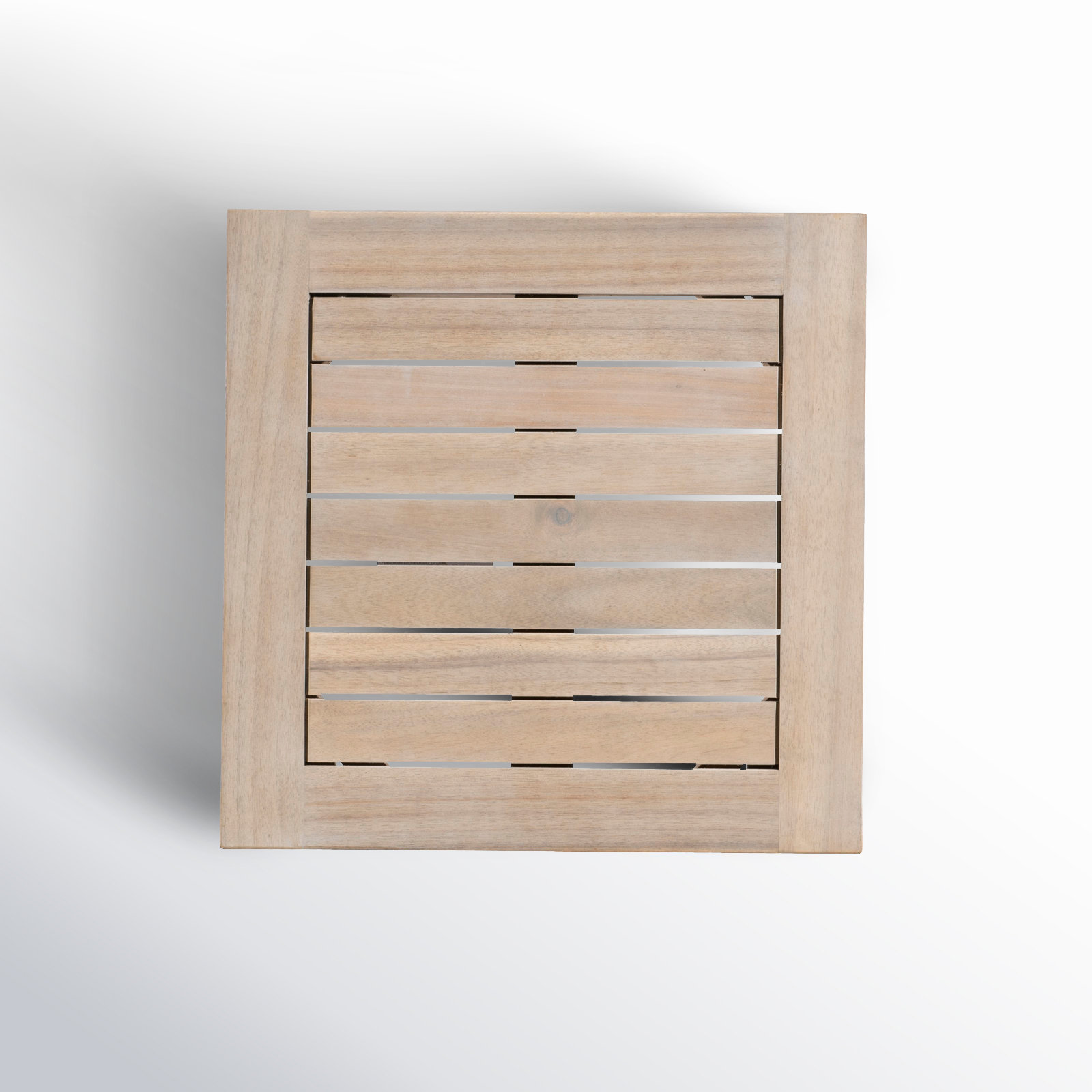 Amina 18" Acacia Patio Side Table