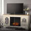 Philly Unfinished TV Stand for TVs up to 70" with Fireplace Included