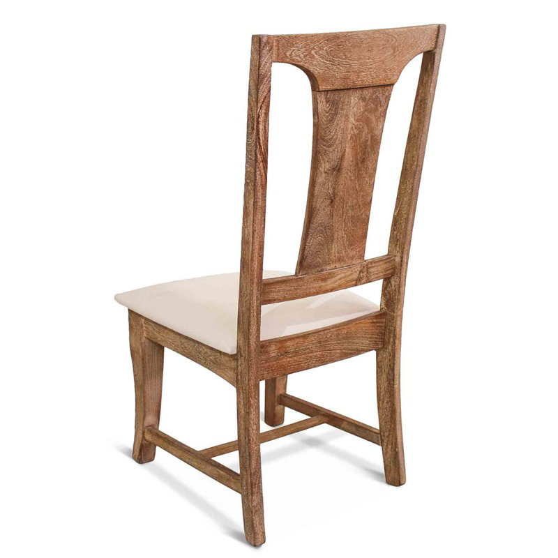 Pengrove Upholstered Dining Chair, Beige, Antique Oak