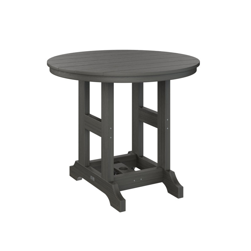 Garden Classic Outdoor Round Table, Coastal Gray, 30.87" H x 38" W x 38" D
