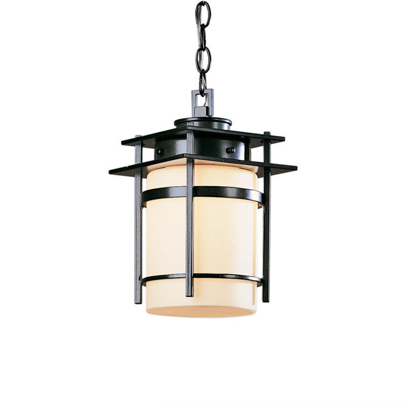 Banded Outdoor Pendant, Black