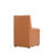 Anna Modern Vegan Leather Upholstered Solid Wood Parsons Chair in Saddle Brown-371094440