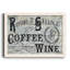 «Rise Shine Wine», reproduction d'art textuel sur toile-331303365-331303375