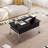 35.4" Lift Top Coffee Table with Storage, Black